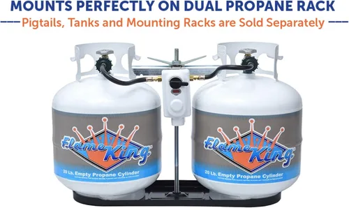 Miniatura 8 de Flame King ACR-2a Regulador de gas propano LP de dos etapas con cambio automático para vehículos recreativos, furgonetas y remolques (sin coletas)