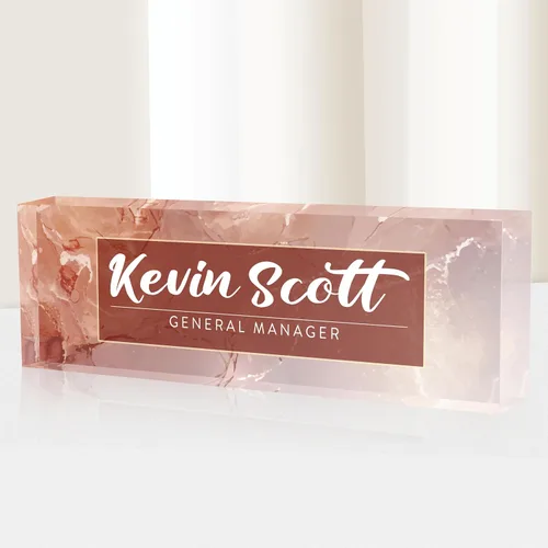 Miniatura 20 de Placa de identificación para escritorio, placa de nombre de escritorio personalizada, accesorios de escritorio de oficina acrílicos, regalos