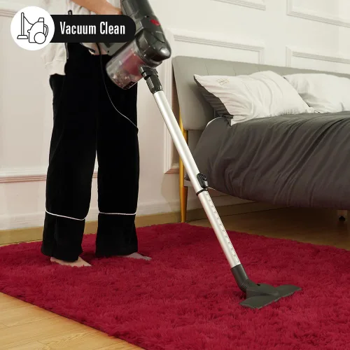 Miniatura 6 de Amearea Alfombra suave y esponjosa de alta calidad de 4 x 5.3 pies, alfombras peludas para dormitorio, alfombra de pelo largo para sala de estar