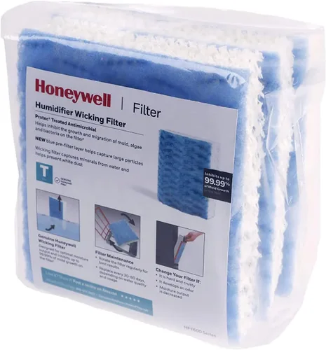 Miniatura 10 de Honeywell HFT600PF1 Filtro de Mecha de Repuesto T, 1 paquete, Blanco