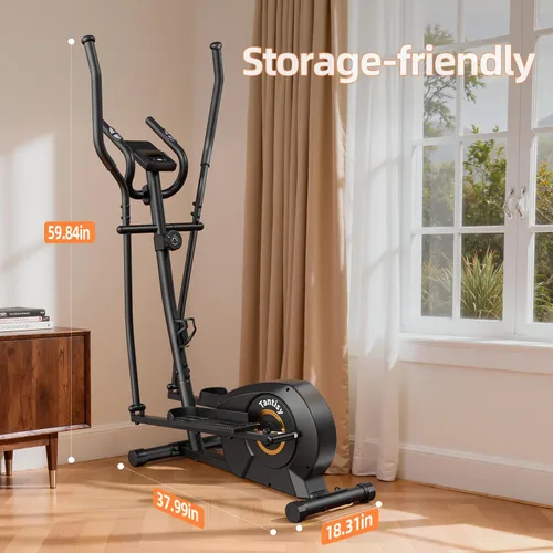 Miniatura 6 de Elliptical Exercise Machine for Apartments and Homes,8 Levels of Magnetic Resistance,15.5-inch Stride Elliptical Machine, and Supports Users up to