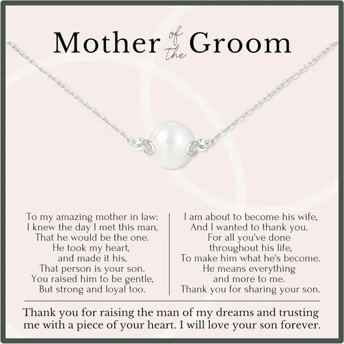 HOPE LOVE SHINE - Mother of the Groom Gift from Bride - Wedding, Mother in Law Necklace, Jewelry 16+2"