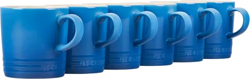 Miniatura 9 de Le Creuset Juego de 6 tazas de gres Londres, 12 onzas cada una, color blanco