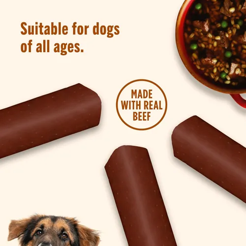 Miniatura 8 de Nutrish Soup Bones Masticables Premium para Perros con Carne de Res Real y Cebada, Relleno de Media Navideña para Perros, 6 Masticables (Rachael Ray)