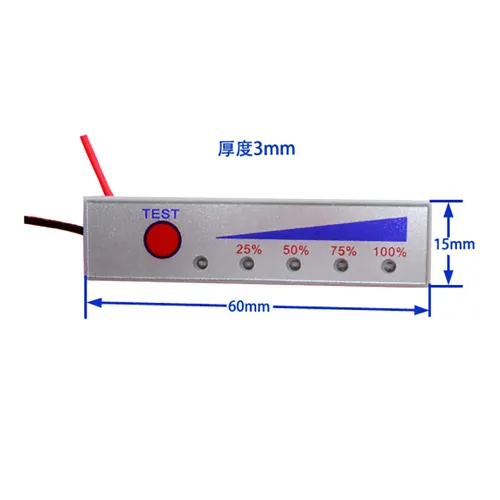 Miniatura 3 de Módulo de indicación de batería de ion de litio 3PCS 2S para pantalla de voltaje LED (blanco)