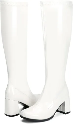 Miniatura 2 de Botas Go Go para mujer, botas con cremallera y tacón de bloque por encima de la rodilla