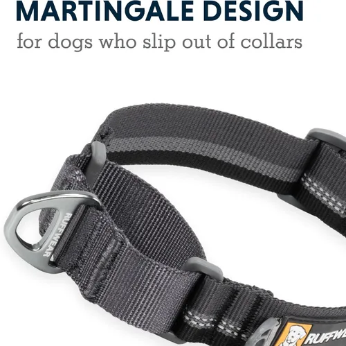 Miniatura 4 de Ruffwear, Web Reaction - Collar para perro, hebilla de seguridad a prueba de escapes, collar martingala antideslizante ajustable con correas Tubelok