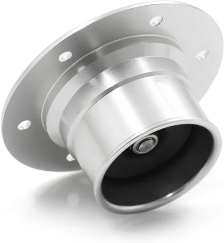 Miniatura 6 de Tapa de gas de celda de combustible de aluminio billet de 35.5mm con tanque de sobrealimentación de 6 orificios sin ventilación (plata)