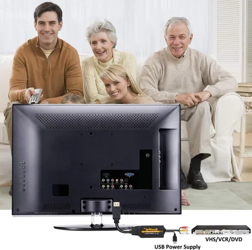 Miniatura 7 de Convertidor RCA a HDMI 1080P, adaptador de audio compuesto todo en uno AV a HDMI para reproductores de DVD VHS/VCR/PS1/PS2/PS3/STB/Xbox/Blue-Ray