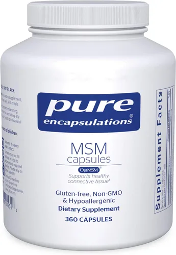 Miniatura 8 de Pure Encapsulations Cápsulas MSM Suplemento de azufre para apoyar las articulaciones, el sistema inmunológico, el tejido conectivo y la salud