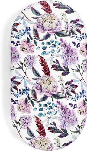 Miniatura 9 de Sábana de moisés, algodón jersey para bebé, niño/niña, sábanas bajeras flexibles para la mayoría de colchones de moisés Boho floral