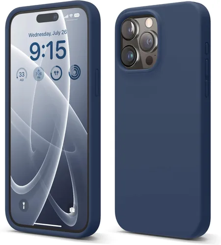 Miniatura 18 de elago Funda compatible con iPhone 15 Pro Max, de silicona líquida, funda protectora de cuerpo completo, a prueba de golpes, funda delgada