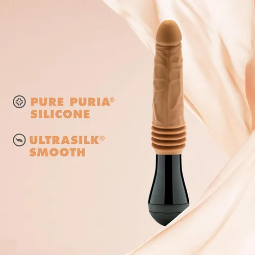 Miniatura 6 de Blush Dr. Skin Dr. Arthur - Consolador grande vibrante, giratorio y empujador de 10.5 pulgadas, polla de silicona para estimulación del placer