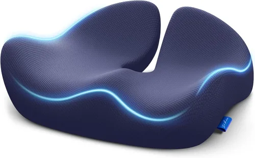Miniatura 11 de ZIKEE Cojín de asiento pionero para aliviar la presión, cojín ergonómico para silla de oficina para ciática, espalda, hemorroides y alivio del dolor
