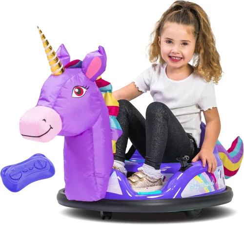 Miniatura 13 de Coche de Choque de Mickey Mouse de 6V para Niños Pequeños - Juguete Montable para Niños Pequeños, Coche de Choque Eléctrico para Niños