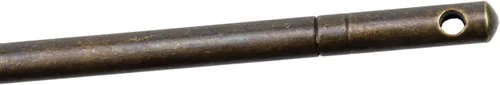 Miniatura 6 de Antrader Pasador de bloqueo de bronce, 4.3 in, forma de hoja de metal para el hogar, estilo retro, pestillo de llave de gabinete, pasador de bloqueo