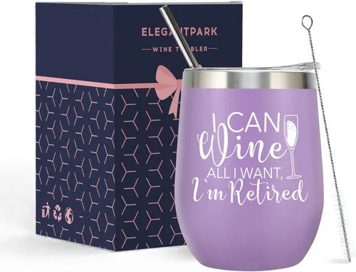Miniatura 7 de ELEGANTPARK Regalos de jubilación para mujeres 2026, regalos para compañeros de trabajo para mujeres, Wise Woman Said I'm Outta Here, vaso de Una
