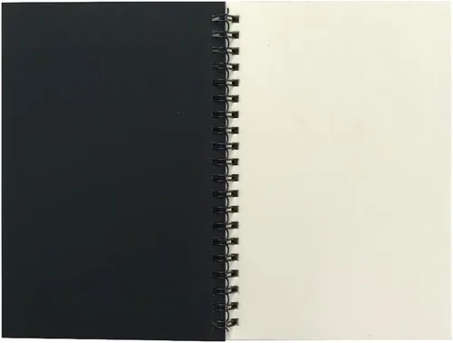 ZAYOIZY Cuaderno de bocetos de papel kraft sin forro, cuaderno de bocetos encuadernado en espiral, cuaderno de raspaduras para dibujar, garabatear o