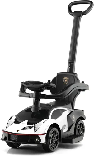 Miniatura 9 de GLACER Lamborghini - Cochecito de juguete 3 en 1 con licencia para niños con asa de empuje, barandilla para apoyabrazos, almacenamiento debajo