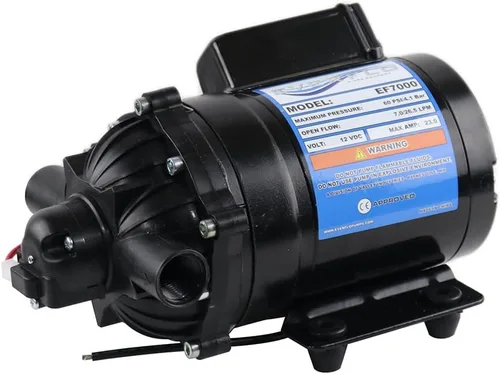 Miniatura 12 de Everflo EF1000-BOX - Bomba de diafragma de 12 V en caja con puertos de manguera de 3/8 pulgada, 1,0 GPM
