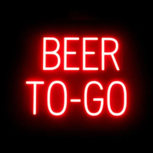 Miniatura 59 de SpellBrite Letrero de cerveza y vino Letrero de cerveza y vino neón, luz LED verde 22.0 x 15.0 pulgadas