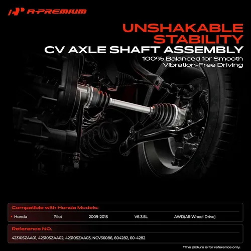 Miniatura 2 de A-Premium Conjunto de eje de eje CV - Compatible con Honda Pilot 2009 2010 2011 2012 2013 2014 2015 V6 3.5L, AWD - Lado trasero derecho