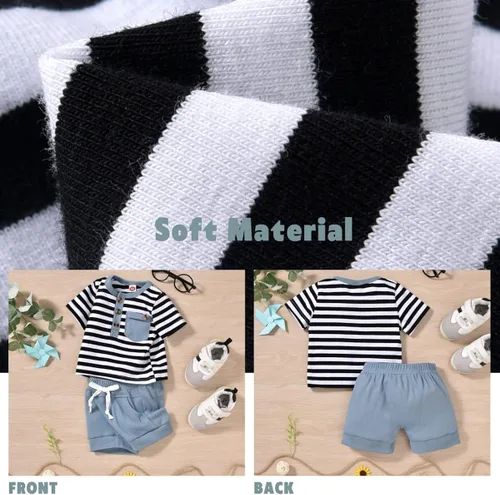 Miniatura 6 de Aalizzwell Camiseta de verano para bebés recién nacidos y niños