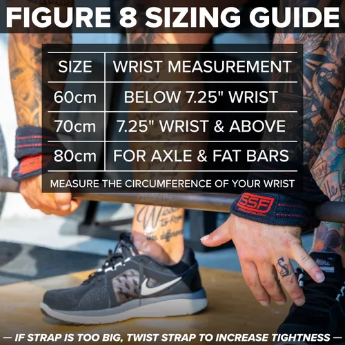Miniatura 5 de Serious Steel Fitness - Figura 8 - correas Correas para peso muerto Sogas para cargar