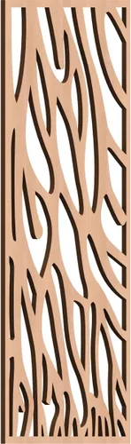 Miniatura 169 de 9 3/8"W x 24 3/8"H x 1/4"T Bristol Decorativos Paneles de Pared de Madera Calado, Cereza
