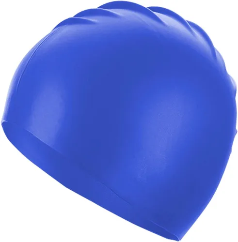 Miniatura 10 de Uttpll Gorro de natación de silicona impermeable, cómodo gorro de baño, gorro de natación para mujeres y hombres, gorra de baño impermeable Blanco