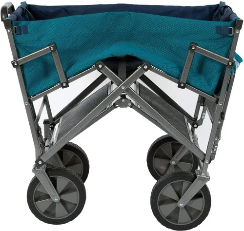 Miniatura 3 de MacSports Carritos de Dos Pisos Resistentes Plegables para Exteriores Carrito Plegable Portátil Ligero Carrito Utilitario, Carrito Deportivo Todo