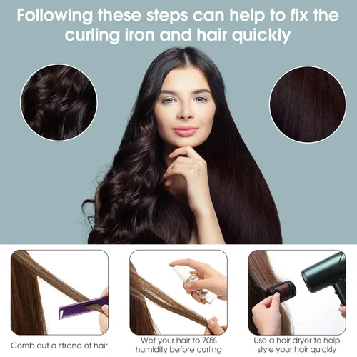 Miniatura 5 de WILLBOND Juego de 65 rodillos magnéticos para el cabello, rulos de plástico con clips, 4 tamaños para cabello largo y mediano corto, pinzas de pato