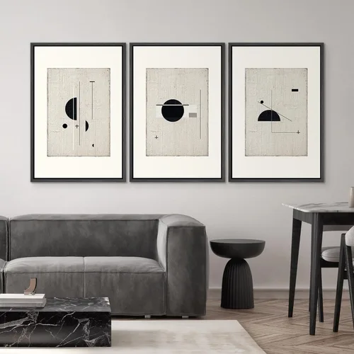 Miniatura 49 de SIGNWIN Lienzo enmarcado para pared, arte con pinceladas de flujo neutro en tonos beige abstractos, ilustraciones, arte moderno, decorativo