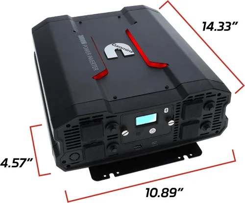 Miniatura 10 de Cummins 3000 vatios inversor de onda sinusoidal modificada para camiones Inversor 12 voltios a 110 voltios Cuatro salidas de CA Dos puertos USB