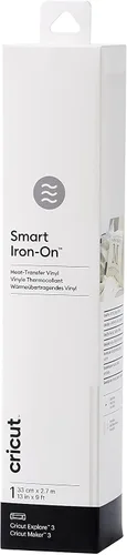 Miniatura 5 de Cricut Smart 2008695 - Vinilo termotransferible para planchar, 1 lámina, 13.0 in x 3.0 ft, blanco, (3 pies), 2008695
