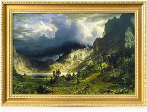 Miniatura 21 de DECORARTS - Impresiones de Giclee de Lirios de Agua de Claude Monet, Arte de Pared Enmarcado con Marco de Madera Maciza, Decoración de Jardín