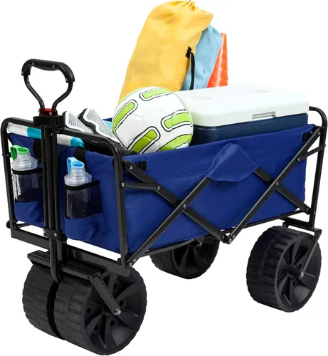 Mac Sports - Carro plegable plegable para todo terreno, color azul y negro