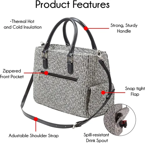 Miniatura 6 de Primeware – Bolsa aislante para bebidas con bolsa de 3 litros Almacenamiento térmico caliente y frío Dispensador portátil para vino, cócteles