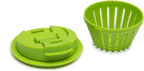 Miniatura 3 de Jarware Tapa de infusión de frutas para frascos Mason de boca regular, color verde (paquete de 2)