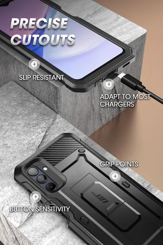 Miniatura 6 de SUPCASE Funda para Samsung Galaxy A16 con protector de pantalla (Unicorn Beetle Pro), [soporte integrado y clip para cinturón]
