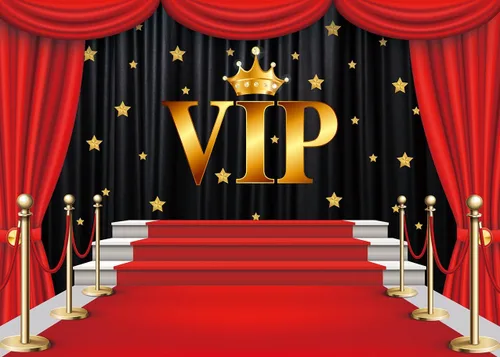Miniatura 4 de INRUI Cortina VIP de alfombra roja para fotografía, telón de fondo brillante con estrellas brillantes, fondos de escenario rojo dorado para estudio