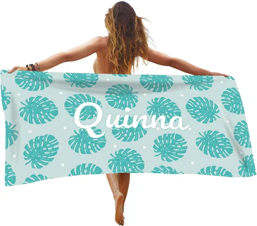 Miniatura 9 de Toalla de playa personalizada de frutas de verano, toallas de playa personalizadas para playa, baño, piscina, manta de sol para niños y adultos