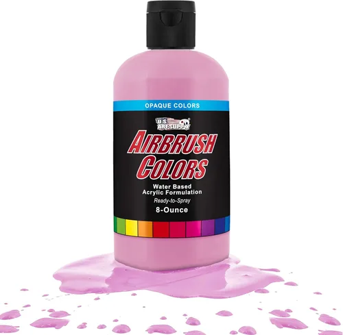 Miniatura 17 de U.S. Art Supply Opaque Lake Blue - Pintura acrílica para aerógrafo con efectos especiales, 8 onzas, lista para rociar, pintura con pincel de aire a