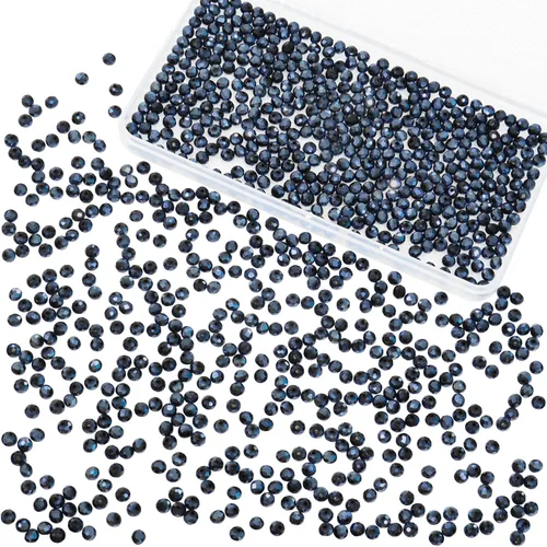 Miniatura 9 de 800 cuentas redondas de cristal de 0.236/0.396/0.394 pulgadas para joyas de bricolaje, ideales para pulseras, collares, colgantes y proyectos