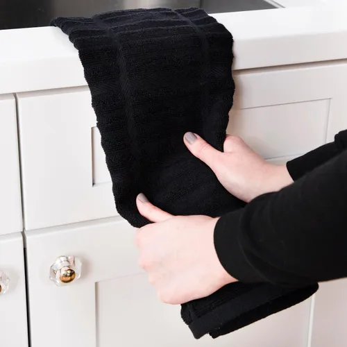 Miniatura 4 de All-Clad Toallas de cocina sólidas y coordinadas: altamente absorbentes, súper suaves de larga duración, 100% algodón, 17 x 30 pulgadas para limpiar