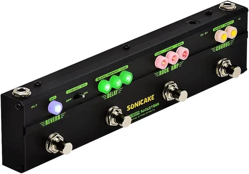 Miniatura 8 de SONICAKE Pedales de efectos de bajo Multiefecto Preamp Compresor Boost Fuzz Octave Pedal multiefecto Boom Ave con FX Loop Compresor