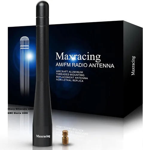 Miniatura 26 de MAXRACING - Antena corta para camión compatible con Z3 y Z4 1996-2016, segura para autolavado, antena de repuesto de aluminio