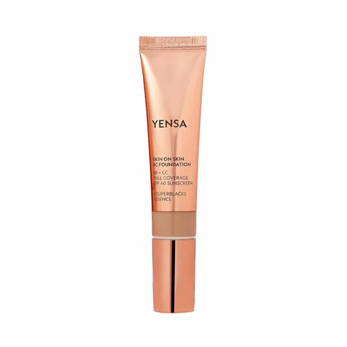 Miniatura 6 de YENSA BC Foundation - Base de cobertura completa, crema CC y BB en uno con SPF 40, enriquecida con ácido hialurónico y péptidos para hidratar