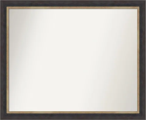 Miniatura 254 de Amanti Art Espejo personalizado, espejo de baño negro Astor, espejo de pared o espejo de tocador de baño sobre el fregadero (25 x 25 pulgadas)