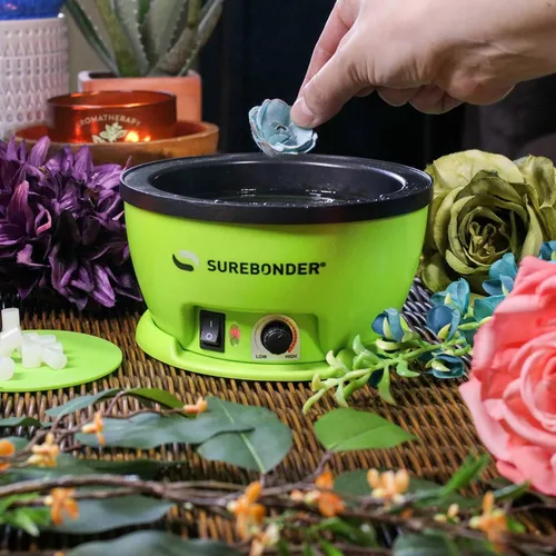 Miniatura 6 de Surebonder 803 Sartén eléctrica para pegamento caliente, temperatura ajustable de 225-400 °F, 5.25 pulgadas de diámetro, 1 pulgada de profundidad